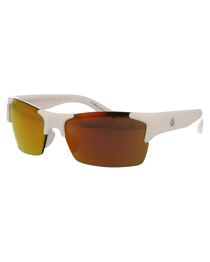 Moncler Men's Sunglasses Ml0282 Glossy White Acetate White