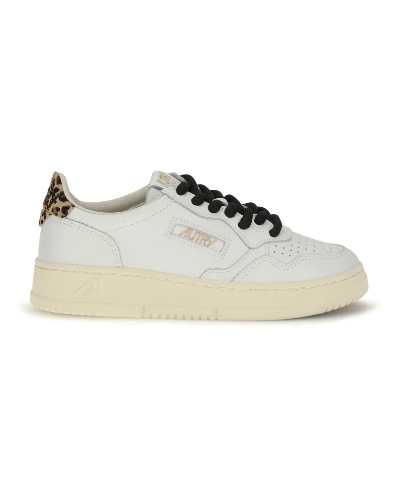 AUTRY Women's Sneakers Medalist Low White-Leopard Trainers White/leopard White