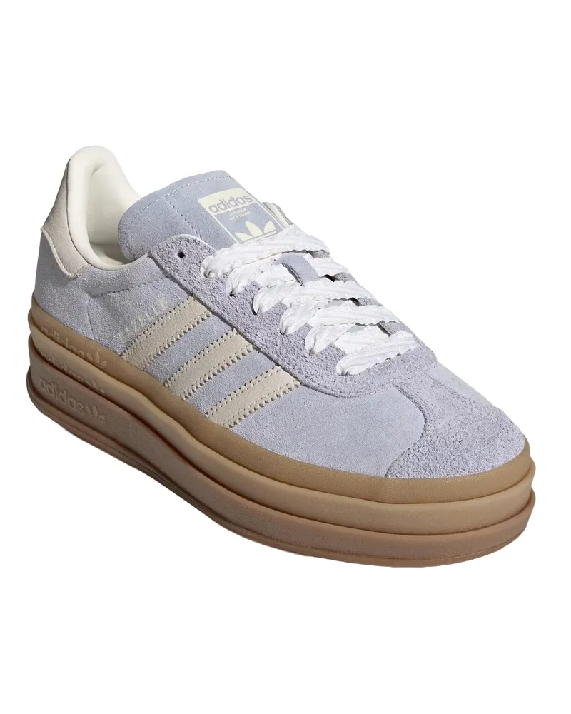 adidas Women's Sneakers Gazelle Bold Crystal Sky Sky-Chalk Pearl-Ice Gold Metallic Trainers Sky/chalk Pearl/ice Blue