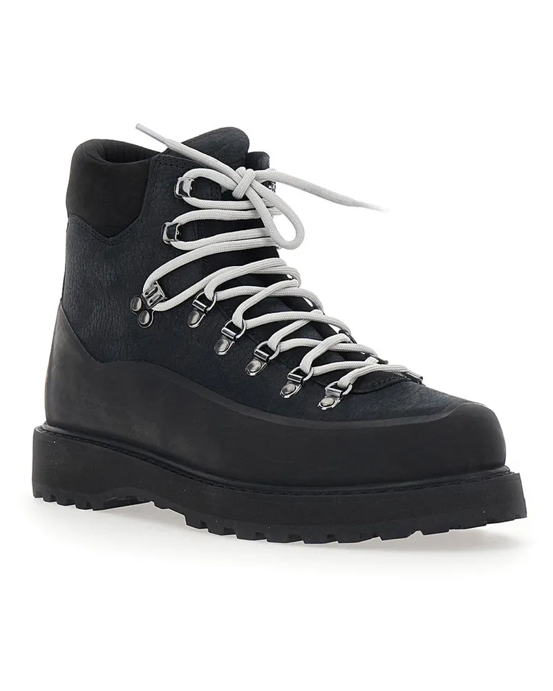Diemme Men's Ankle Boots Roccia Vet Gomma Black Nubuck Black