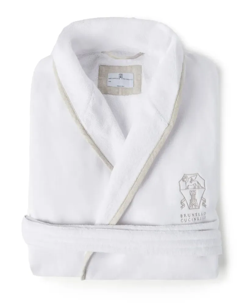 Brunello Cucinelli Women's Logo-Embroidered Bath Robe Aw25 M 