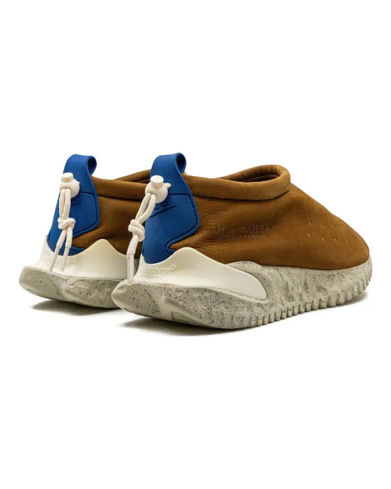 Nike Men's Moc Flow Sneaker Brown Leather Upper Rubber Brown