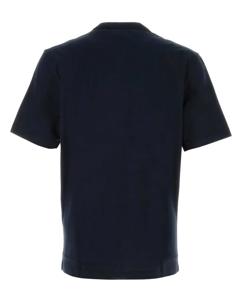 HUGO BOSS Men Navy Blue Cotton T-Shirt Darkblue T-shirts And Polos Navy