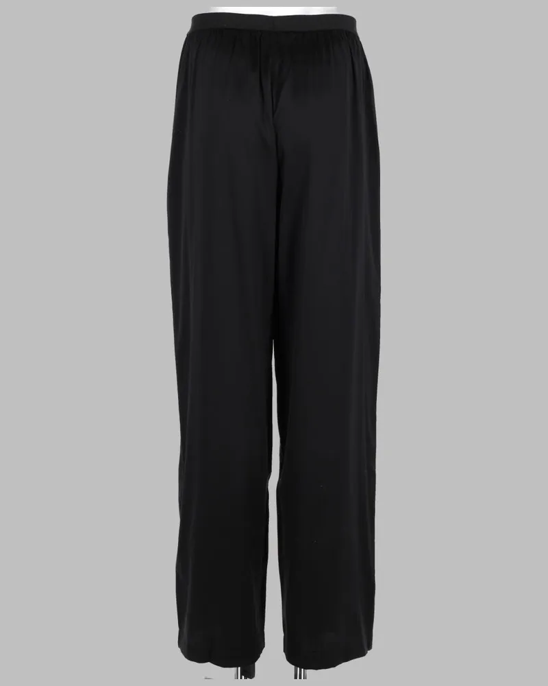 Maison Margiela Silk Pyjama Trousers — Black Black
