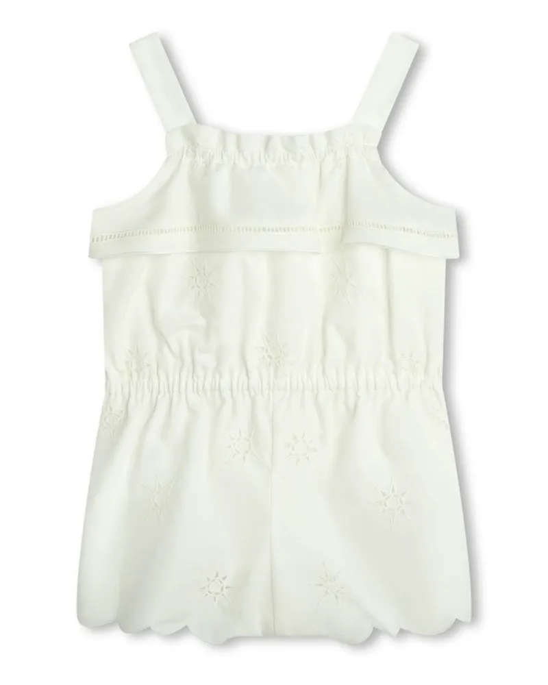Chloé Cotton Jumpsuit — White White