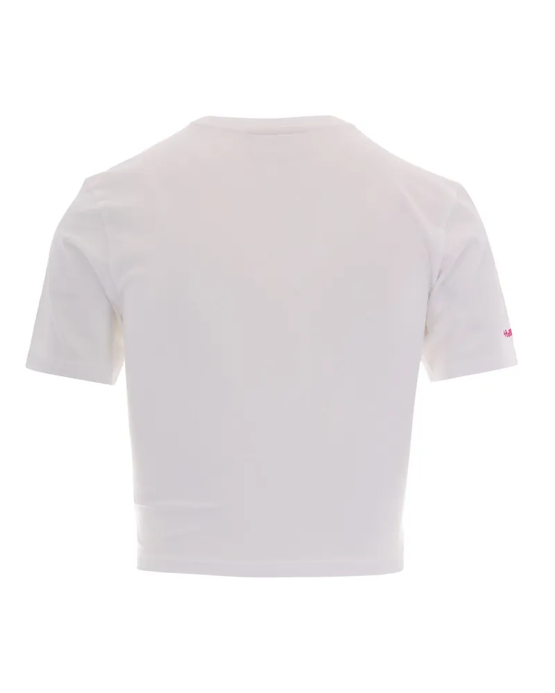MC2 Saint Barth Women's T-Shirt Nives Hello Kitty With Strass White Cotton Elastane T-Shirts & Jerseys White