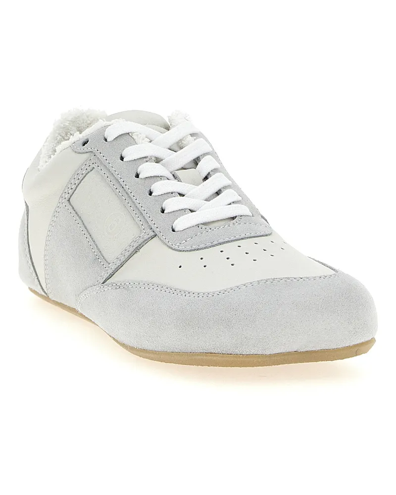 Maison Margiela Suede and Leather Sneaker — White White