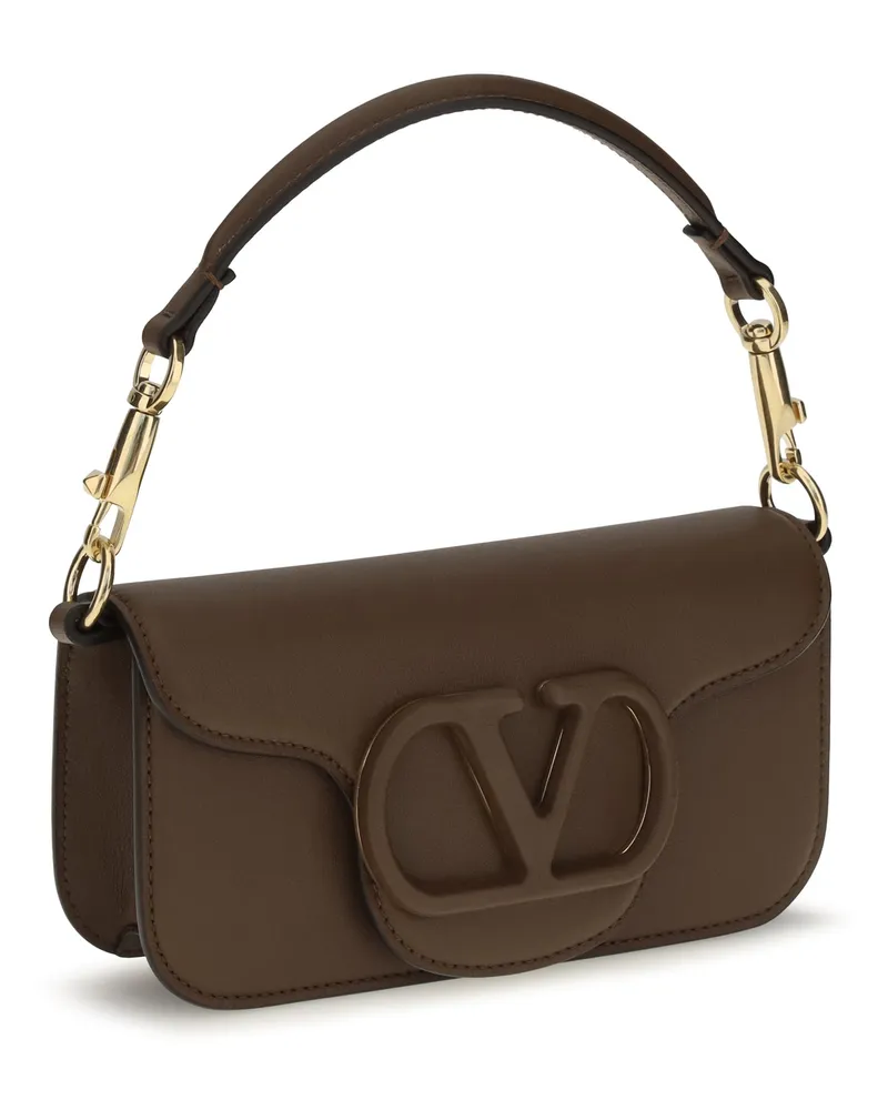 Valentino Garavani Locò Shoulder Bag — Brown Brown