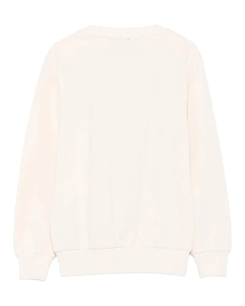 Balmain Logo-Embroidered Cotton Sweatshirt — Black Black