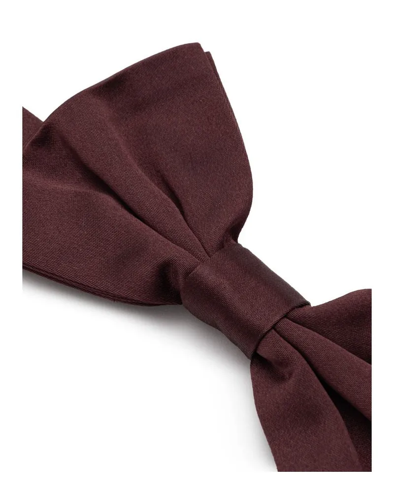 Dolce & Gabbana Men's Burgundy Silk Bowtie Accessory Burgundy
