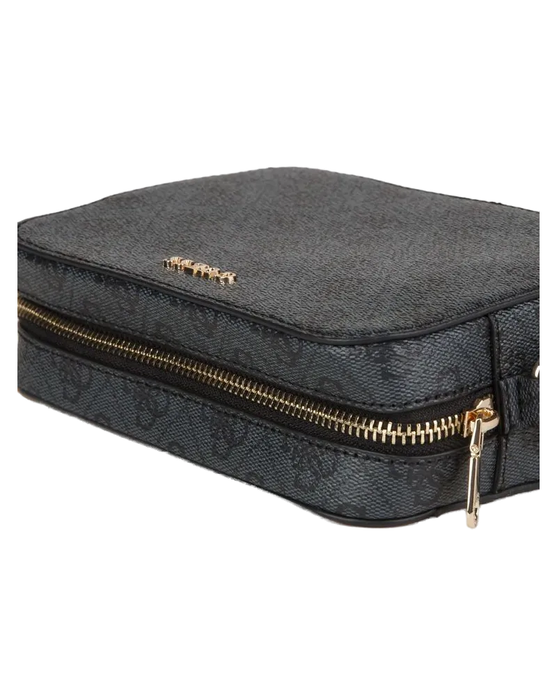 Guess Women's Cosmetic Case Coal Logo Polyurethane Bags - Cases Gray