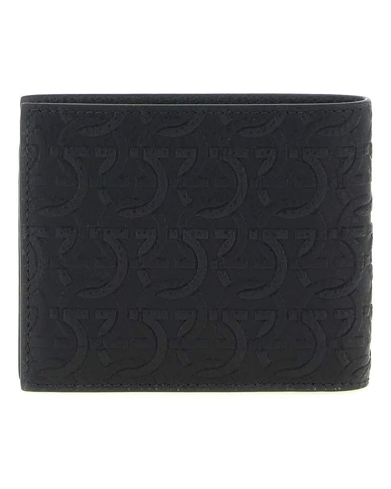 Ferragamo Men's Black Calfskin Wallet Black