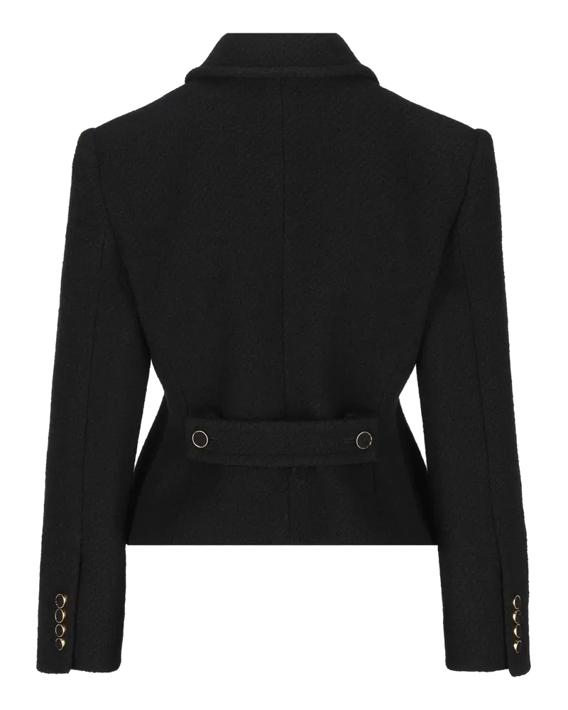 Chloé Wool Bouclé Blazer — Black Black