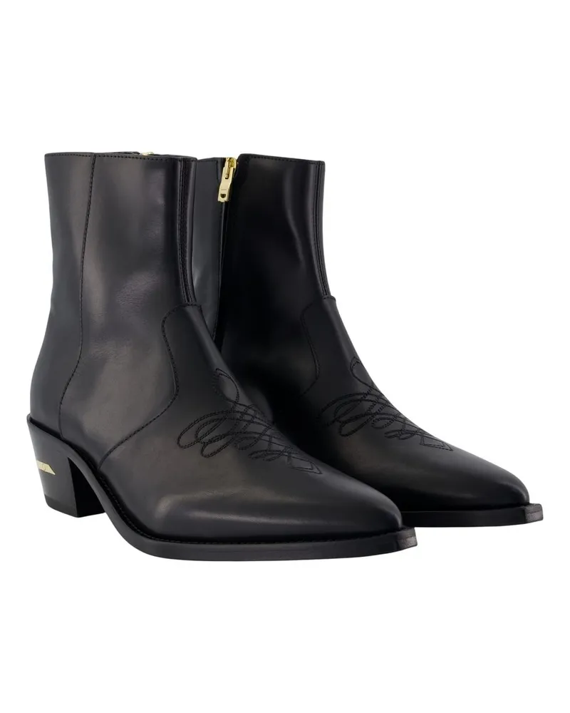 Amiri Ma Pointy Ankle Boot — Black Black