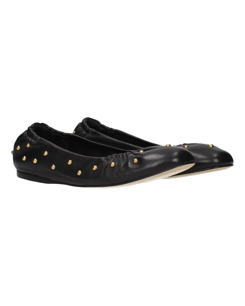 Chloé Women's Black Leather Ballet Flats Black