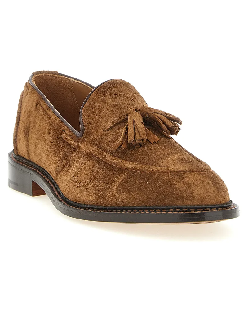 Tricker's Suede Tassel Loafer Loafer — tan Tan