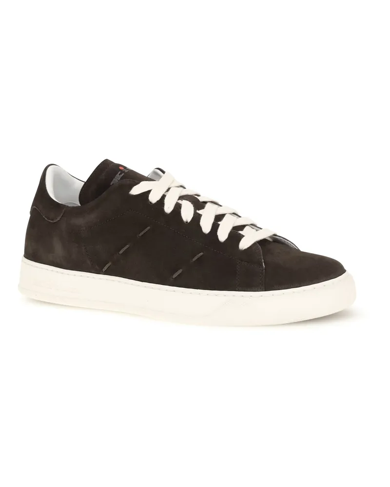 Kiton Suede Sneakers — Black Black