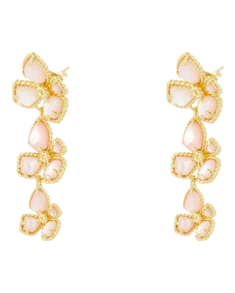 Zimmermann Bloom Large Dangles Earrings — Gold Gold