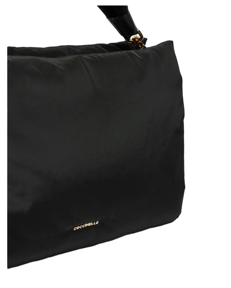 Coccinelle Women's Handbag Black Polyester Cowhide Black