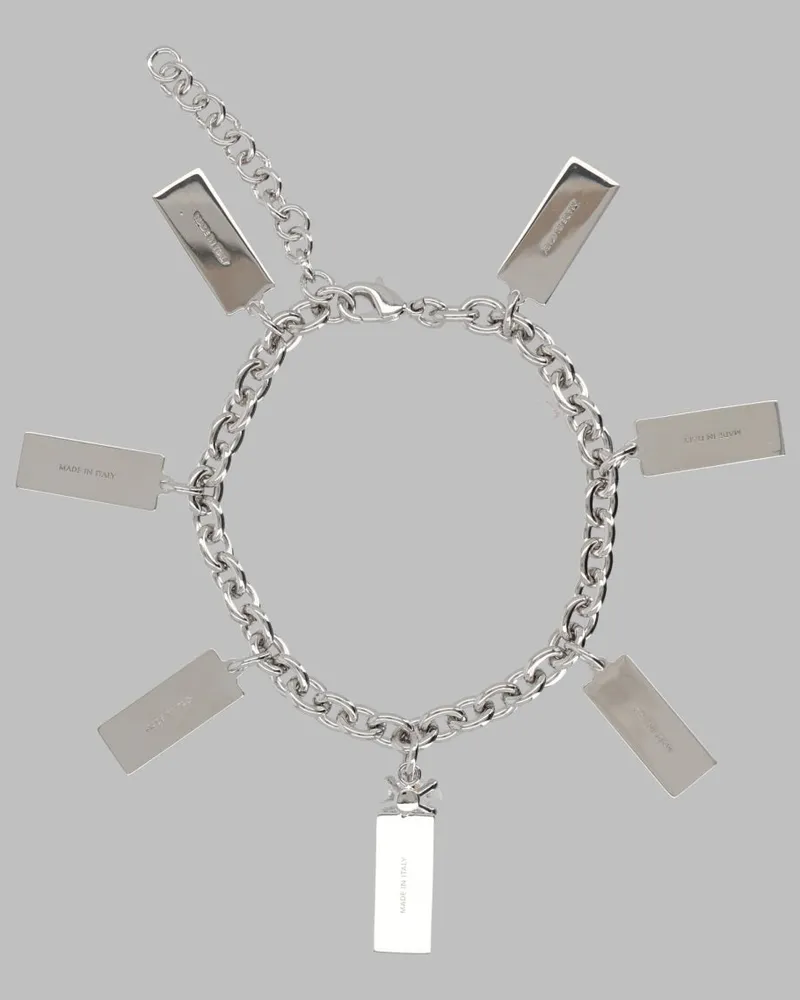 Maison Margiela Numeric Charm Silver-Tone Bracelet — Silver Silver