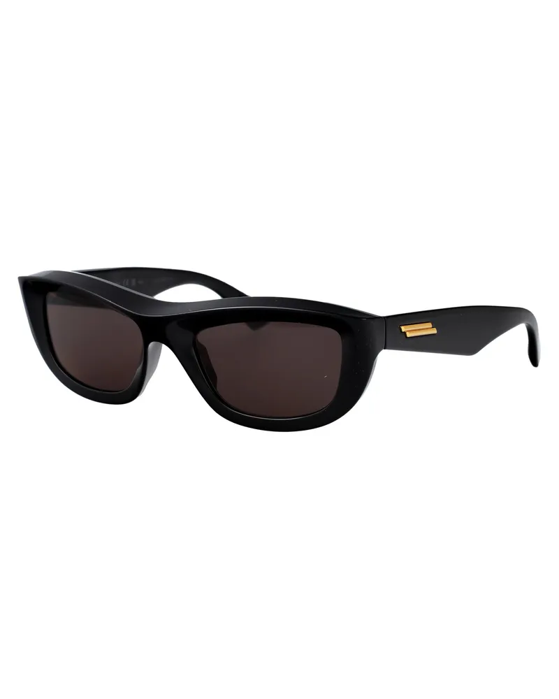 Bottega Veneta Unisex Sunglasses Bv1326s Black-Grey Black-Black-Grey Injected Black/black/grey Black