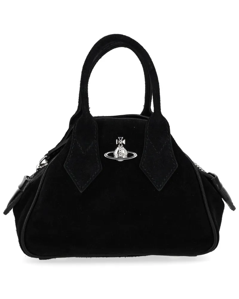 Vivienne Westwood Women's Mini Bag Yasmine Black Calf Leather Handbags Hand Black