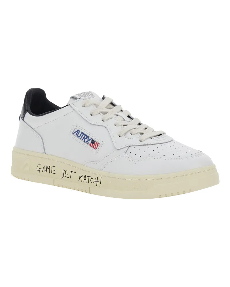 AUTRY Men's Low Sneakers Medalist White Leather Cow Trainers White