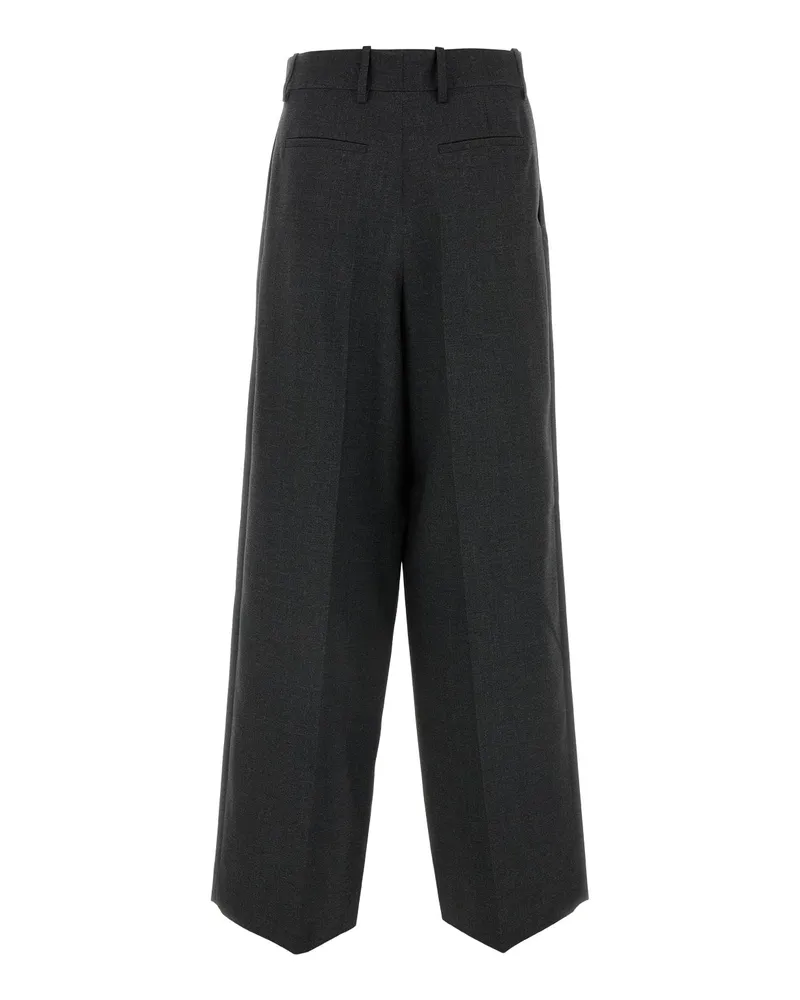 Givenchy Bw514v14fu 067 Greymix Virgin Wool Cotton Pantaloni Trousers Gray