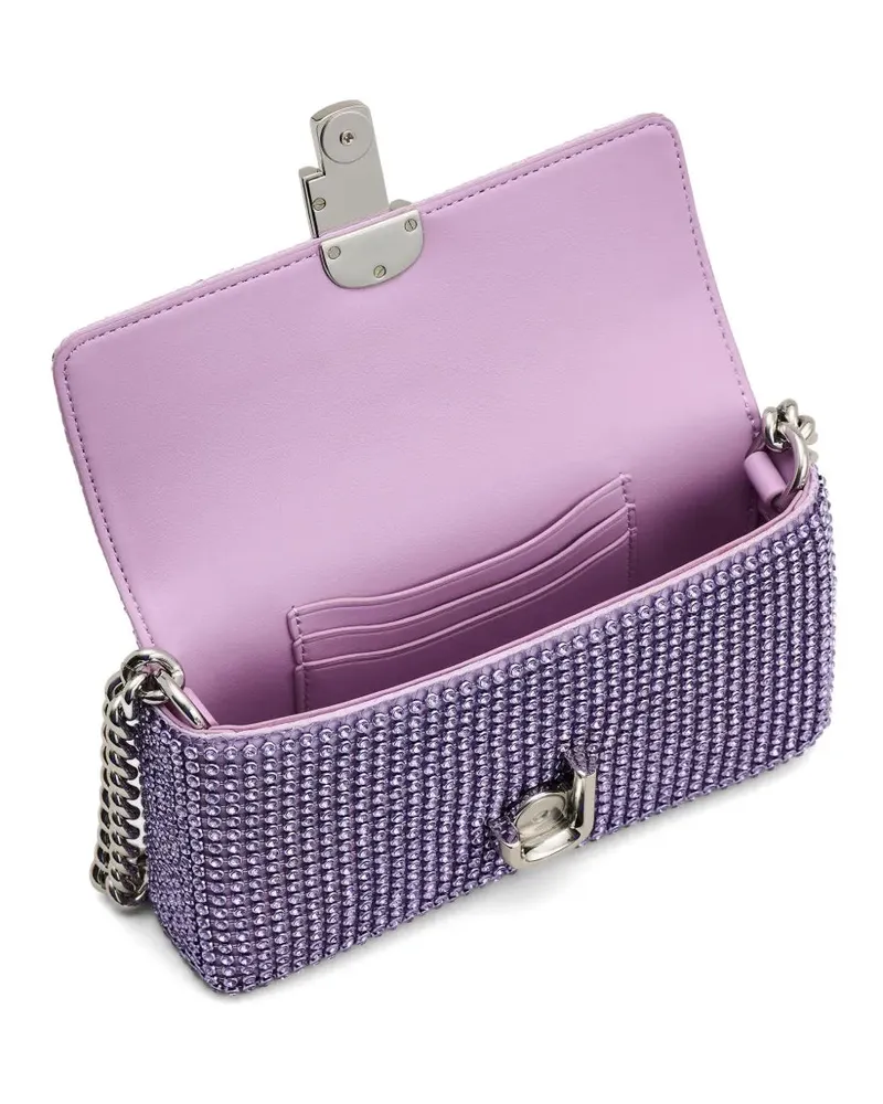 Marc Jacobs Women's The Rhinestone J Marc Logo Mini Shoulder Bag Purple Purple