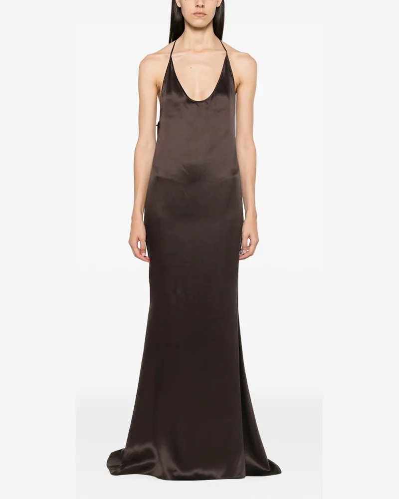 Tom Ford Women's Dress Silk Brown Brown