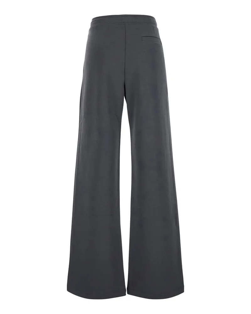 Max Mara Women's Trousers Smmbali Grey Cotton Gray