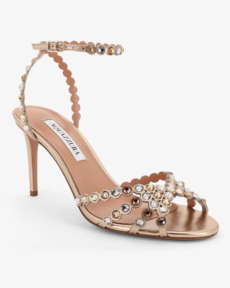 Aquazzura Women's Sandals Tequila Gold Leather Gold