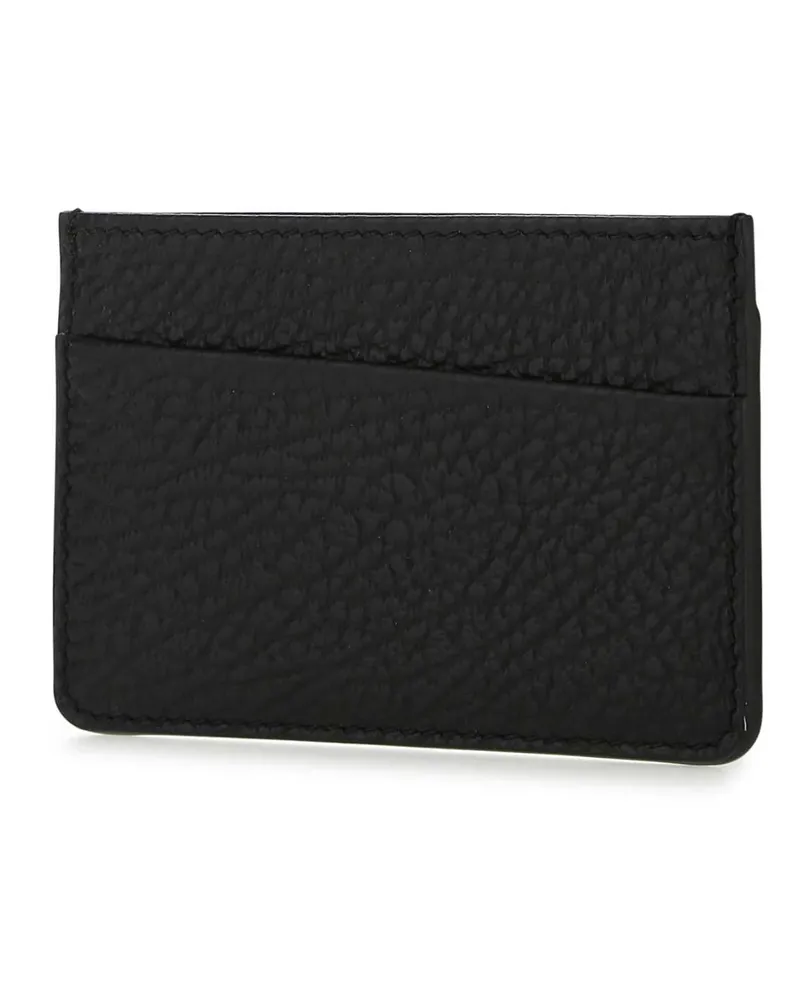 Maison Margiela Men's Black Leather Card Holder T8013 Portafogli Black