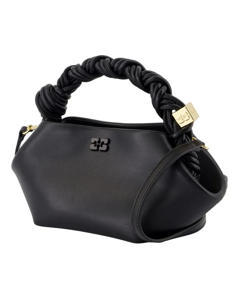 Ganni Women's Bou Mini Crossbody -  Leather Black Synthetic Bags Handbags-Purses Black