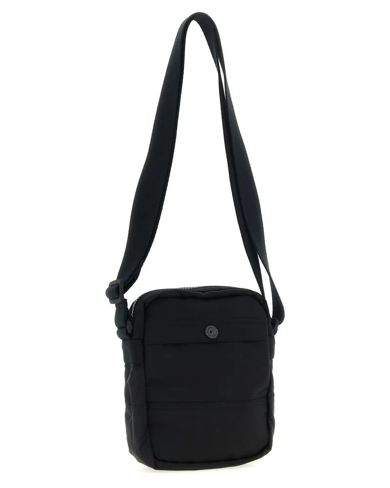 Stone Island Nylon Metal Fabric Crossbody Bag — Black Black