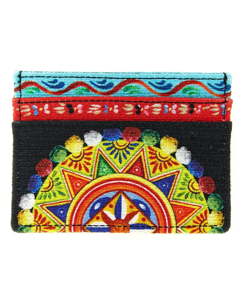 Dolce & Gabbana Carretto Card Case — Black Black