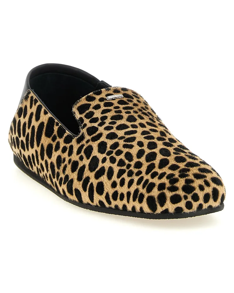 Giuseppe Zanotti Men's Multicolor Calfskin Slip-On Loafers Multicolor