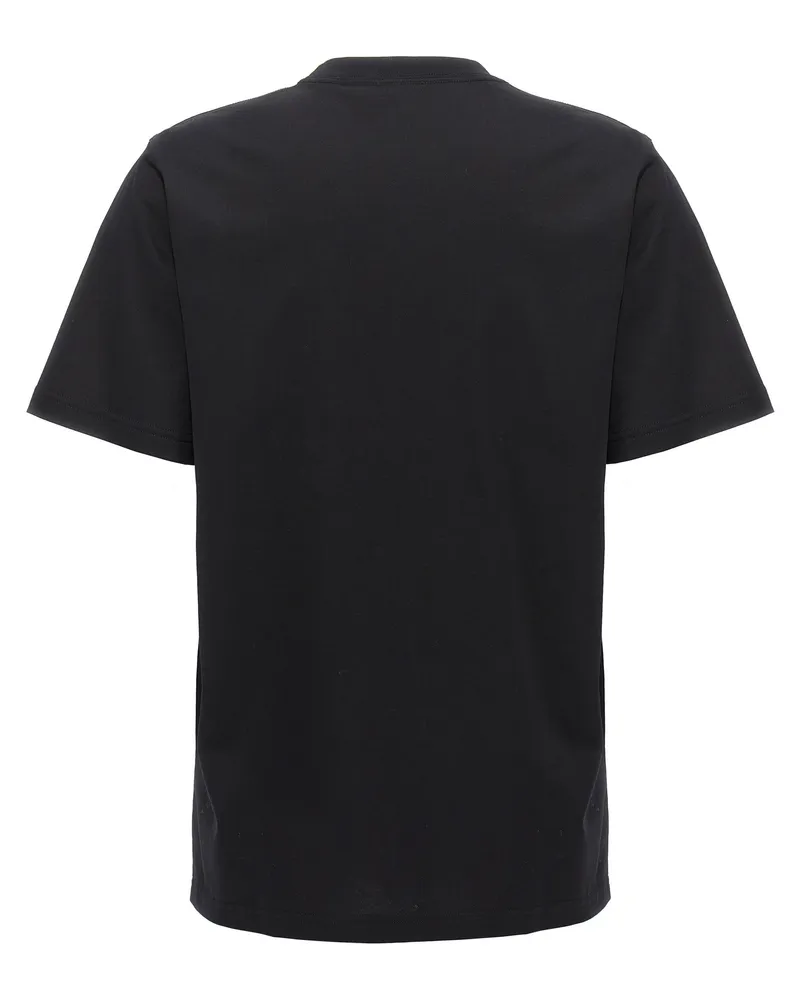 Burberry Women's Bicolor Cotton T-Shirt Black