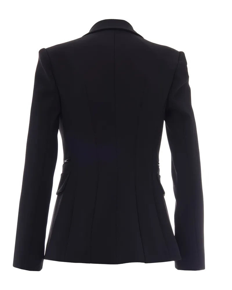 Elisabetta Franchi Women's Blazer Black Polyester Jacket Black