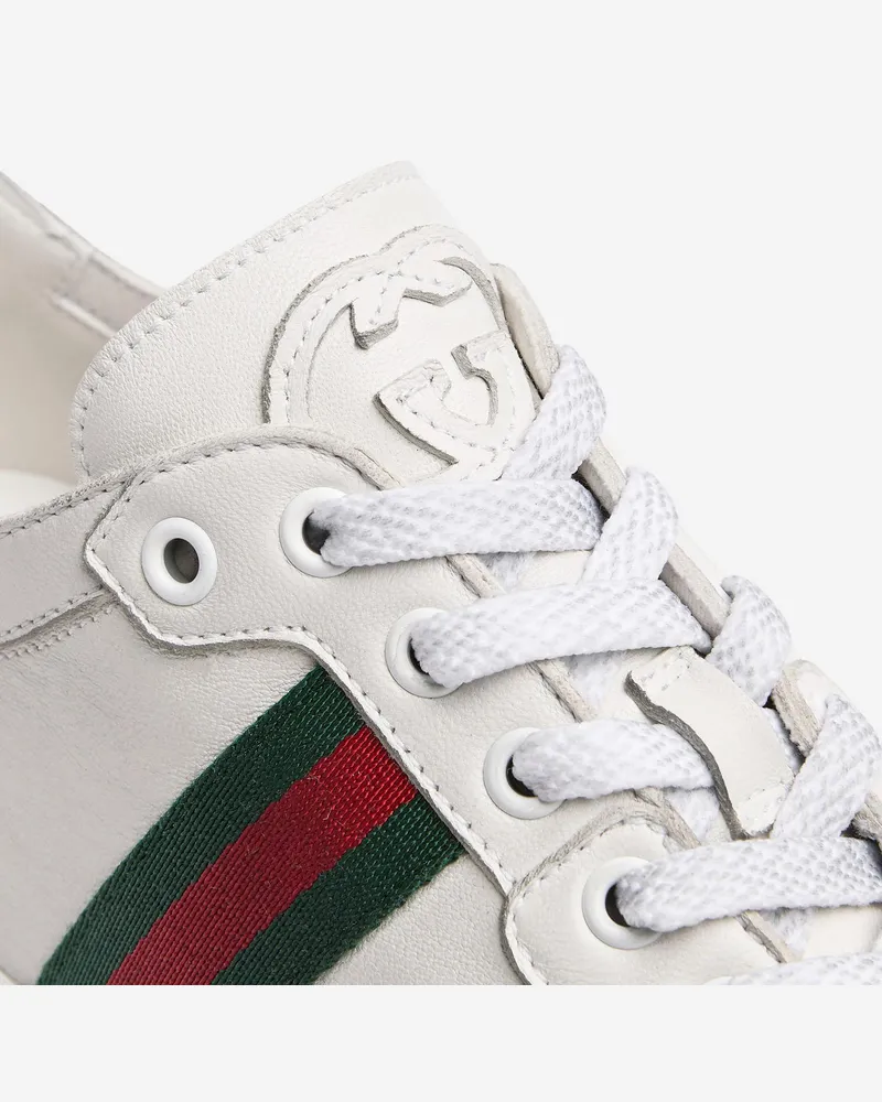 Gucci Women's Leather Sneakers White Trainers White