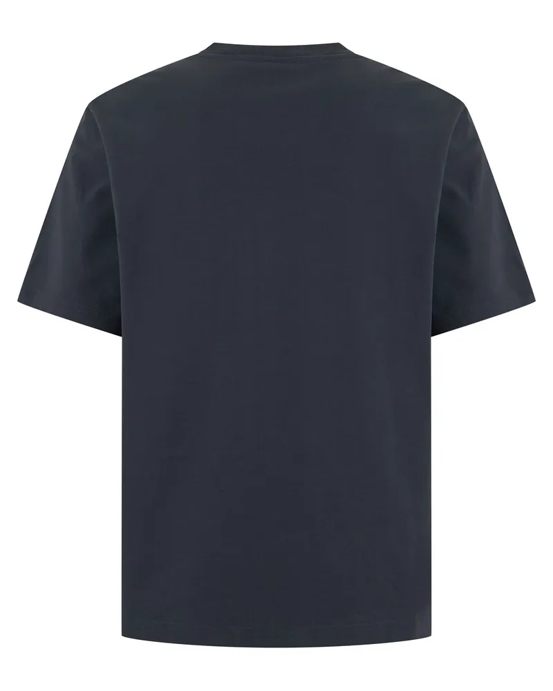 Kitsuné Men's Short-Sleeve Cotton T-Shirt Blue T-Shirts And Polos Blue
