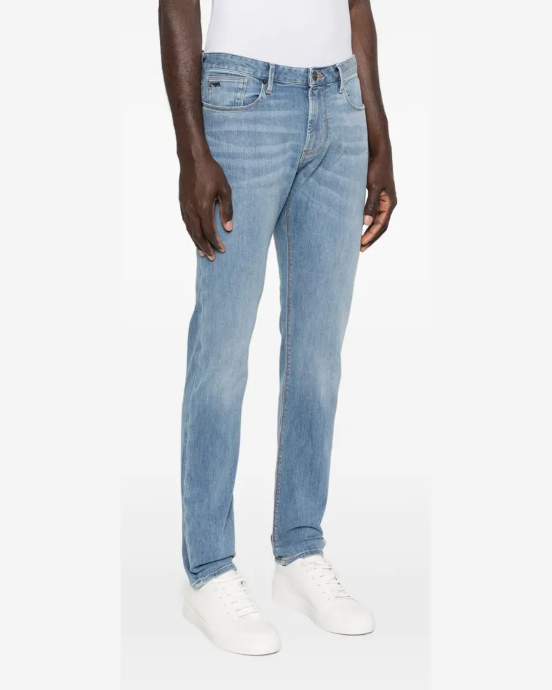 Emporio Armani Five-Pocket Denim Jeans — Blue Blue