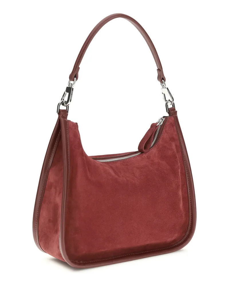 Pierre Hardy Women's Shoulder Bag Alpha Day Miss Carmine Burgundy Calf Leather Red