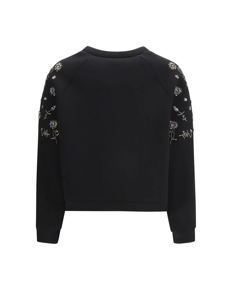 Max Mara Women's Black Polyester Sweatshirt Clothing Black