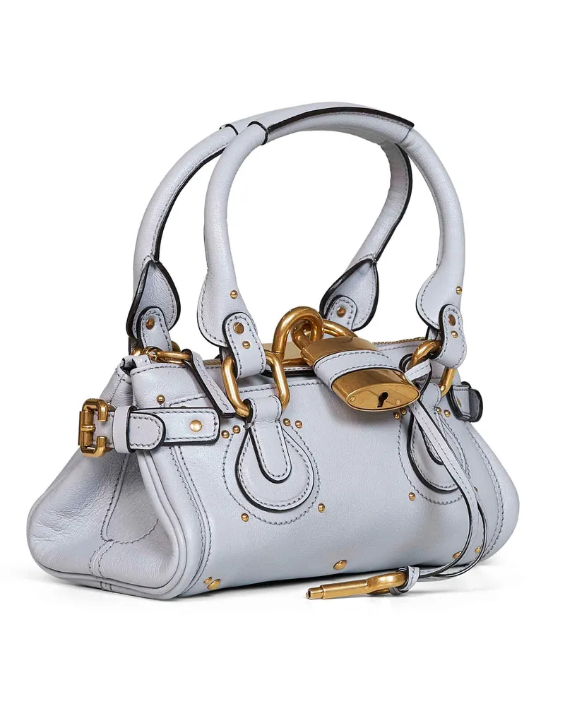 Chloé Women's Shoulder Bag Paddington Grey Calf Leather Gray