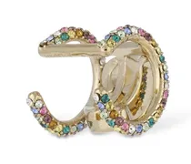 Pavé Logo Ear Cuff — Gold