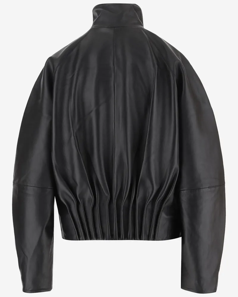 By Malene Birger Women's Leather Jacket Suzanne Black Black
