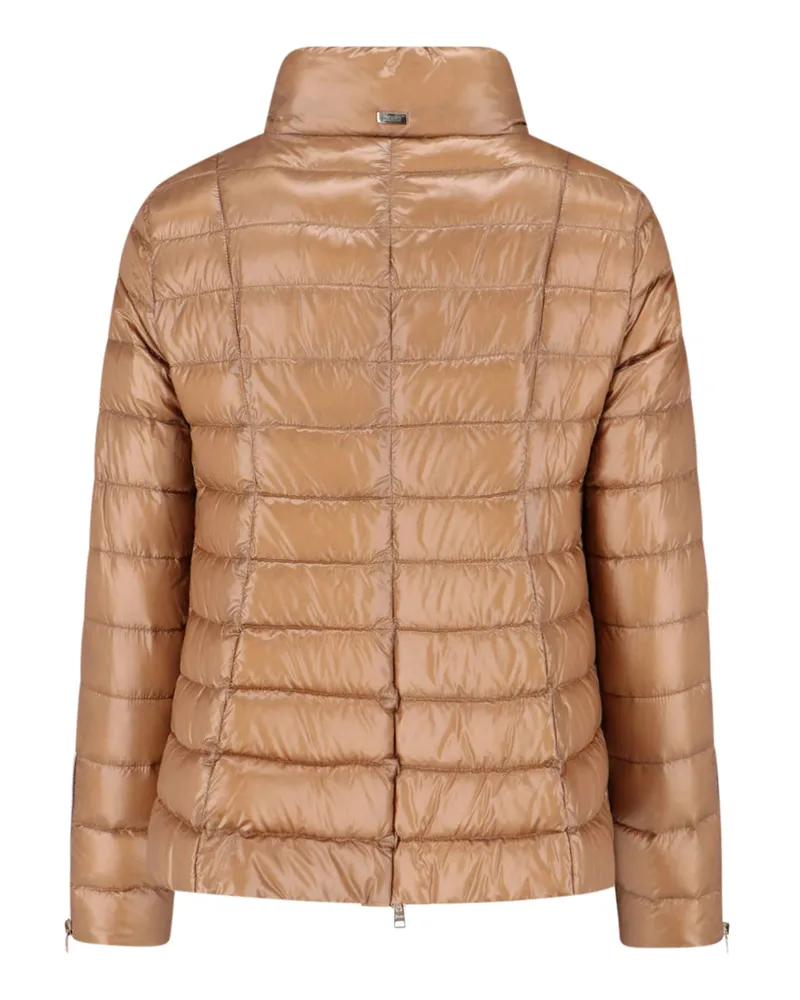 Herno Women's Jackets Brown Polyamide Camel