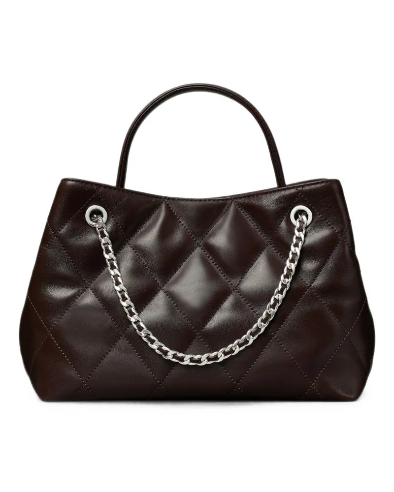 Tory Burch Leather Shoulder Bag — Brown Brown