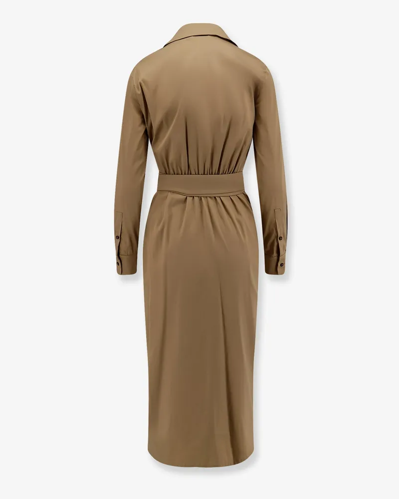 Max Mara Women's Dress Mxmbeta Cotton-Blend Beige Beige